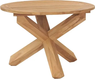 Produktbild von Garten-Esstisch Ø110x75 cm Massivholz Teak
