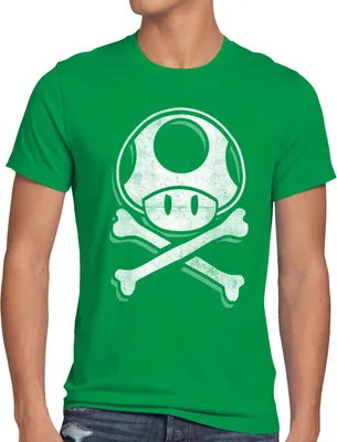 Produktbild von A.N.T. Toadskull Herren T-Shirt mario totenkopf videospiel konsole world