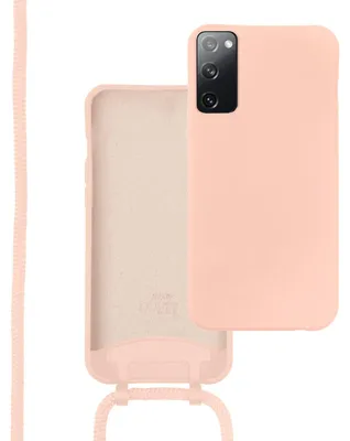 Produktbild von Lovely Pink Cord Hülle - Kompatibel mit Samsung Galaxy S20 FE