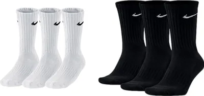 Produktbild von 6 Paar Nike Herren Damen Socken SX4508 - Farbe: weiß schwarz - Größe: 38-42