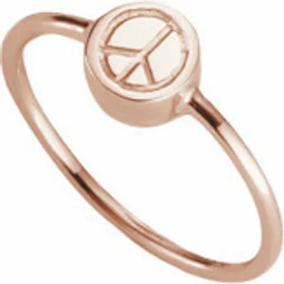 Produktbild von Cai Ring 925/- Sterling Silber rotvergoldet Peace 41184722387038