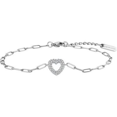 Obrázok produktu pre Náramok Bering 674-17-180, dámsky, strieborný, s motívom srdca