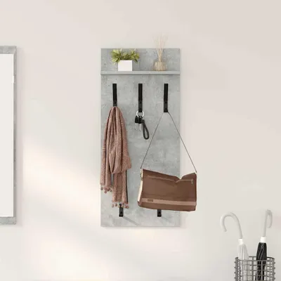 Image de Maison Exclusive - Support mural pour table de chevet, béton gris