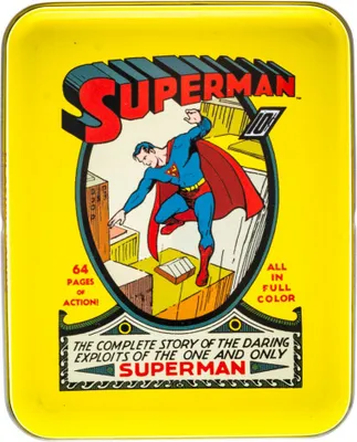 Produktbild von Cartamundi Spielkarten Superman Aluminium/Karton Gelb/Rot