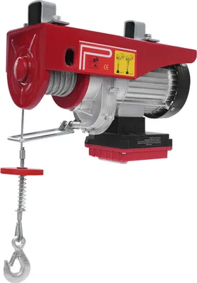 Image de Treuil électrique, moteur 1200 W, capacité de charge 600 kg, acier Q235, construction en alliage d'aluminium,