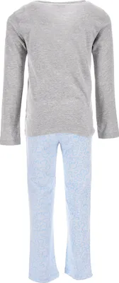 Produktbild von Minnie Mouse Kinder Mädchen Schlafanzug Kinder Pyjama Langarm Shirt + Schlaf-Hose        , Farbe:Grau, Größe:128