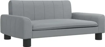 Produktbild von Hundebett Hellgrau 70x45x30 cm Stoff