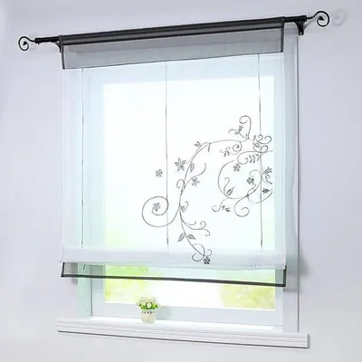 Zdjęcie produktu dla Szara zasłona z woalu 80 x 120 cm