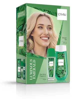 Image de C-Thru Set Luminous Emerald Déodorant 75 ml + Gel douche 250 ml