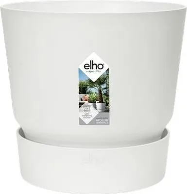 Immagine prodotto di Vaso da fiori Greenville rotondo bianco - Ø14cm - Altezza 13cm - Vaso moderno