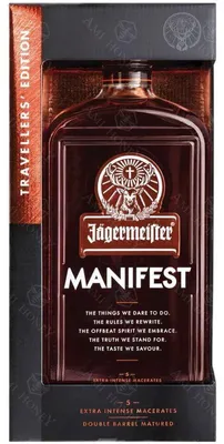 Obrázek produktu pro Likér Jägermeister Manifest, objem 1000 ml, v kartonové krabici