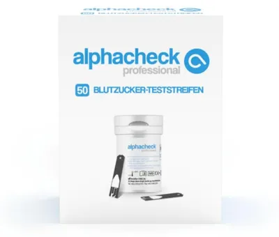 Produktbild von Alphacheck professional Blutzuckerteststreifen 50 St