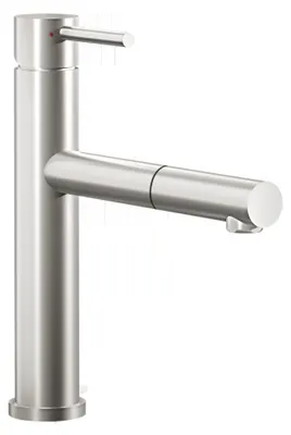Immagine prodotto di Robinetteries de cuisine Villeroy & Boch Como SKY Shower, saillie 212mm, pivotement 120°, acier inox massif, flexible de douche extractible, 927900LC, 927900LC