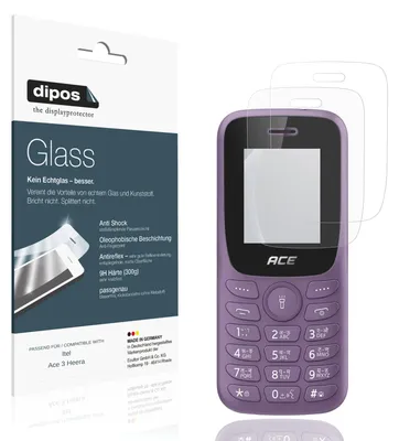 Obrázek produktu pro 2x ochranná fólie pro telefon Itel Ace 3 Heera matná – antiproximací, tvrzená fólie 9H, materiál: sklo