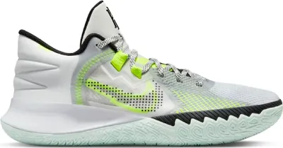 Produktbild von Nike Air Zoom Kyrie Flytrap V Indoor Basketball Hallenschuhe Sportschuhe weiß/schwarz/neon CZ4100-101, Schuhgröße:43 EU
