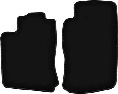 Image de Wielganizator Tapis avant de sol velours sur-mesure pour Opel Vectra B (1996-2001, hatchback, berline, kombi, liftback) noir, jeu 2 pièces, fixations
