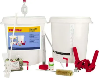 Produktbild von Brewferm Deluxe Brauset 30 Liter mit Braueimer, Auslaufhahn, Gärspund und Kronenverkorker