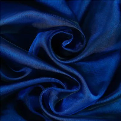 Chrystal Organza-Stoff Zuschnitt ab 1 x 1,4 m hauchzart fein transparent blau