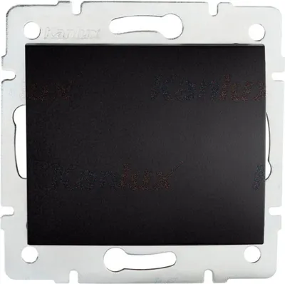 Image de LOGI interrupteur unipolaire mat noir Kanlux 33615