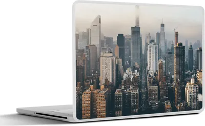 Produktbild von MuchoWow® Laptop Aufkleber Sticker Cover New York - Skyline - Amerika 31x22.5 cm - Laptop-Deko