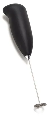 Image de Mousseur à lait électrique - En acier inoxydable - Fonctionne sur batterie - Noir