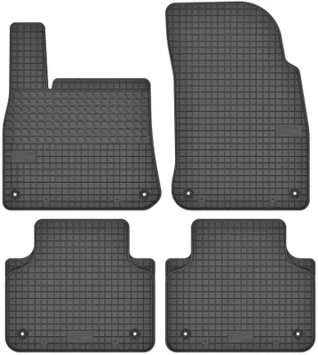 Image de Tapis de sol en caoutchouc pour VW / Porsche Touareg III / Cayenne III 2018- (SUV) – 4 pièces, noirs, sur mesure
