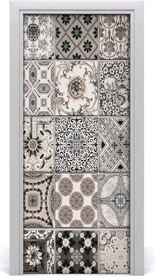 Produktbild von Tulup Türaufkleber 85x205 cm Dekorative Aufkleber Selbstklebend Wasserdichte Tapete Abnehmbar Schlafzimmer Wohnzimmer Wohnkultur - Fliese