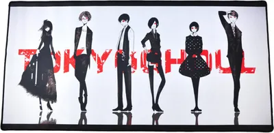 Produktbild von Großes Tokyo Ghoul Gaming Mauspad | XXL Manga Tischauflage | 80x40cm