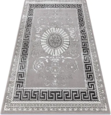 Produktbild von BLISS Z160AZ246 Teppich dunkelgrau / grau – Rahmen, griechisch, Exklusiv, strukturell Grau 120x170 cm