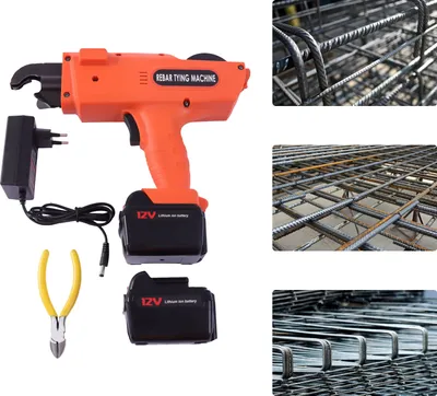 Obrázek produktu pro Elektrický stroj na vázání prutů 12V Ruční stroj na vázání drátů 6 mm-25 mm
