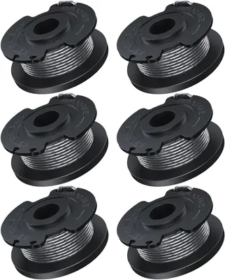 Image de Bobine de fil de remplacement, 1,6 mm, 5 mètres, lot de 6, pour coupe-bordures