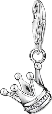 Produktbild von Thomas Sabo Anhänger Charm-Club Krone 925 Sterling Silber Blank 0887-001-12