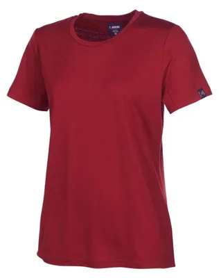 Produktbild von Ivanhoe t-shirt UW Cilla Royal Cherry für Frauen - 100% Wolle - Rot