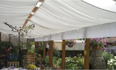 Produktbild von Seilspann-Sonnensegel weiß LxB 330x140 cm