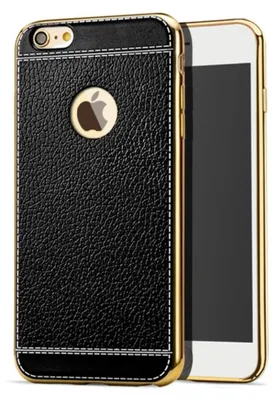 Produktbild von Handy Hülle für Apple iPhone 6 / 6s Schutz Case Tasche Etuis Kunstleder Schwarz