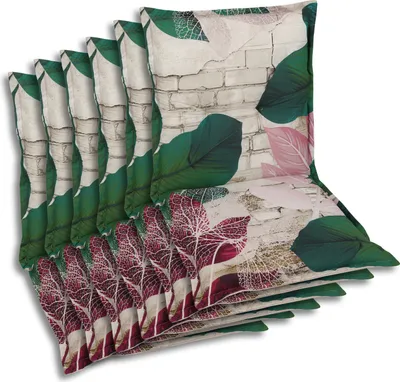 Produktbild von GO-DE Textil, Sesselauflage Niederlehner, 6er Set, Farbe: grün, Maße ca.: 100 cm x 50 cm x 7 cm, Rückenhöhe: 52