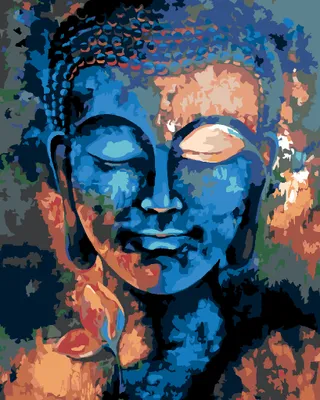Produktbild von Zuty - Malen nach Zahlen - FARBIGER BUDDHA, 40x50 cm, mit Keilrahmen (bereits gespannt)