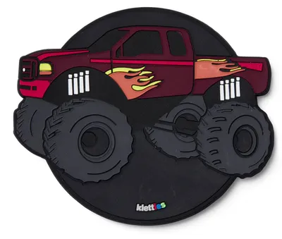 Produktbild von ergobag Schulranzen-Zubehör 3D-Klettie Monstertruck schwarz mehrfarbig