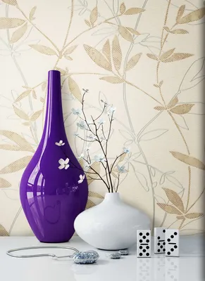Produktbild von NEWROOM Tapete Beige Vliestapete Blumen -  Floral Braun Silber Blätter  Floral Modern