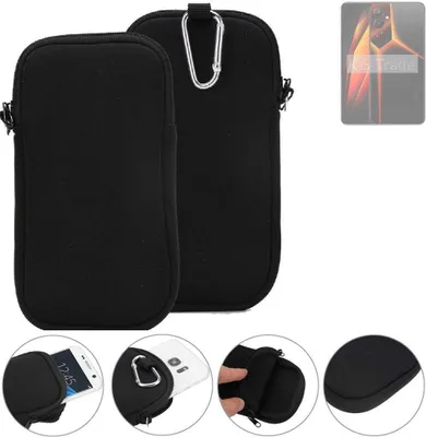 Produktbild von K-S-Trade Neopren-Hülle Handyhülle kompatibel mit Tecno Pova 4 Pro Schutzhülle Neoprenhülle Sleeve Schutz-Hülle Gürtel Tasche Case Holster