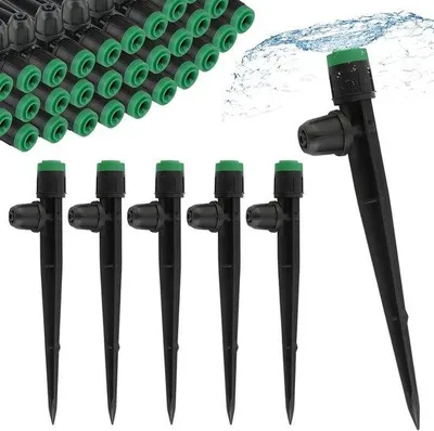 Produktbild von Druppelirrigation 50 Stück mit Düse und 360 Grad Drehung grün