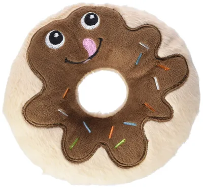 Immagine prodotto di Giocattolo per cani in peluche Karlie, ciambella al cioccolato, L: 14 cm, marrone