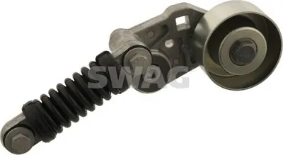 Produktbild von SWAG 62 91 9355 Riemenspanner Keilrippenriemen passend für PEUGEOT 206 Schrägheck (2A/C) Ø65mm Rolle