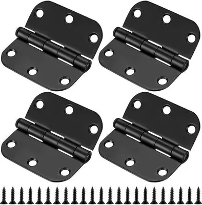 Produktbild von Klapbare Scharnieren für starke Belastung, Schwarz, 4er Pack