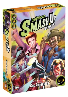 Zdjęcie produktu dla IELLO Smash Up: These Years – Rozszerzenie (wersja francuska) – Strategiczna i szalona gra towarzyska