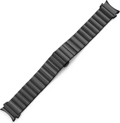 Produktbild von SYSTEM-S Armband 20 mm aus Metall für Samsung Galaxy Watch 4 Smartwatch in Schwarz