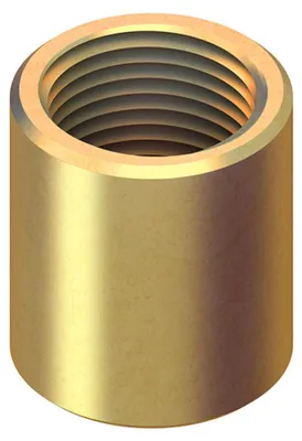 Produktbild von Verbindermuffe Serie 341D Messing M 10x1 Gewinde gerade Ø 12mm Länge 20mm
