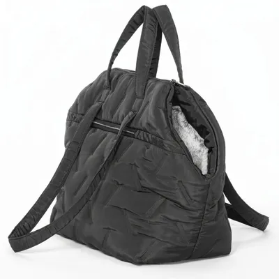 Produktbild von Hunde-Transporttasche Tragetasche für kleine Hunde 35x22x30 cm Schwarz M