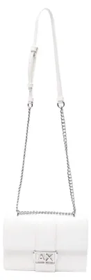 Immagine prodotto di Borsa a tracolla Armani Exchange Jodie, con logo in metallo argentato e tracolla a catena