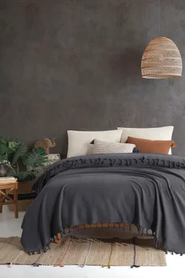 Produktbild von L'Essentiel Linge de Maison, Lucca- VDN1332, Anthrazit, Bettwäschen, 70% Baumwolle / 30% Polyester